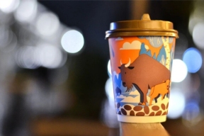 Зубр с орловского героя украсил стаканчики «Вкусно – и точка»