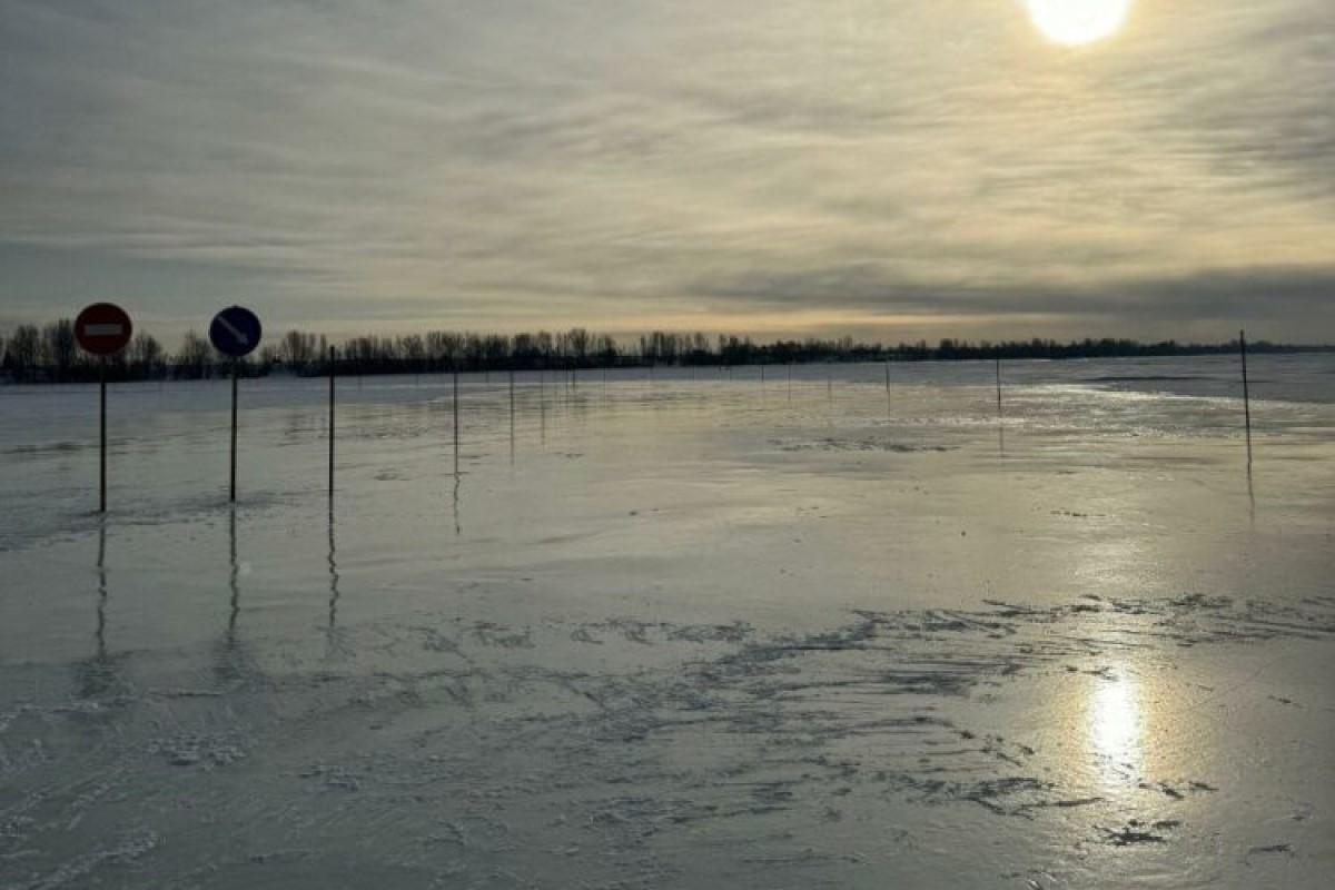 Ледовая переправа Зеленодольск - Нижние Вязовые в Татарстане возобновила свою работу