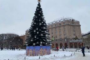 Новогодние елки на улицах Петербурга простоят до 14 февраля