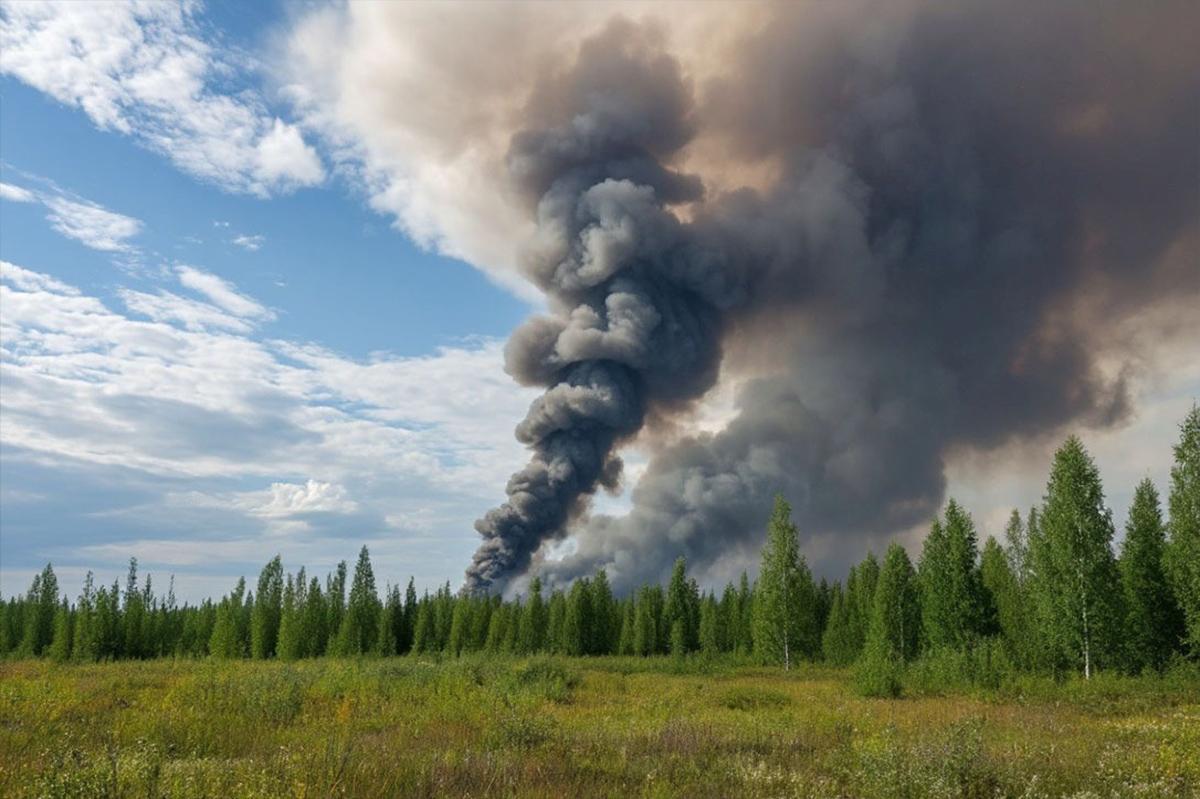 Ядовитый коктейль над тайгой: ученые СПбГУ связали рост токсичного озона в Сибири с лесными пожарами