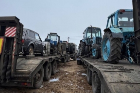 Тверская область направила в зону СВО несколько тракторов