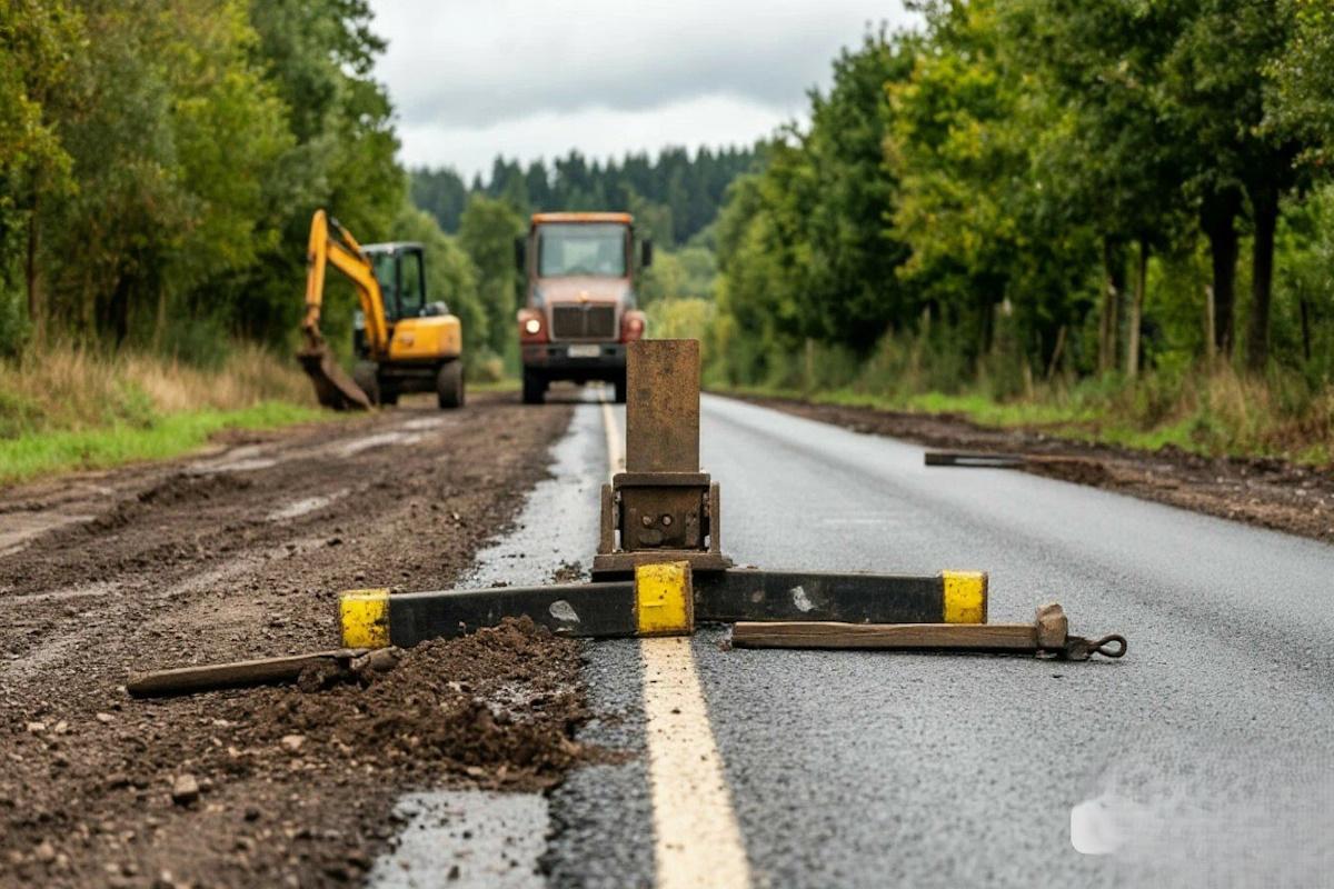 В Алтайском крае продолжается ремонт трассы к федеральным магистралям А-321 и А-322