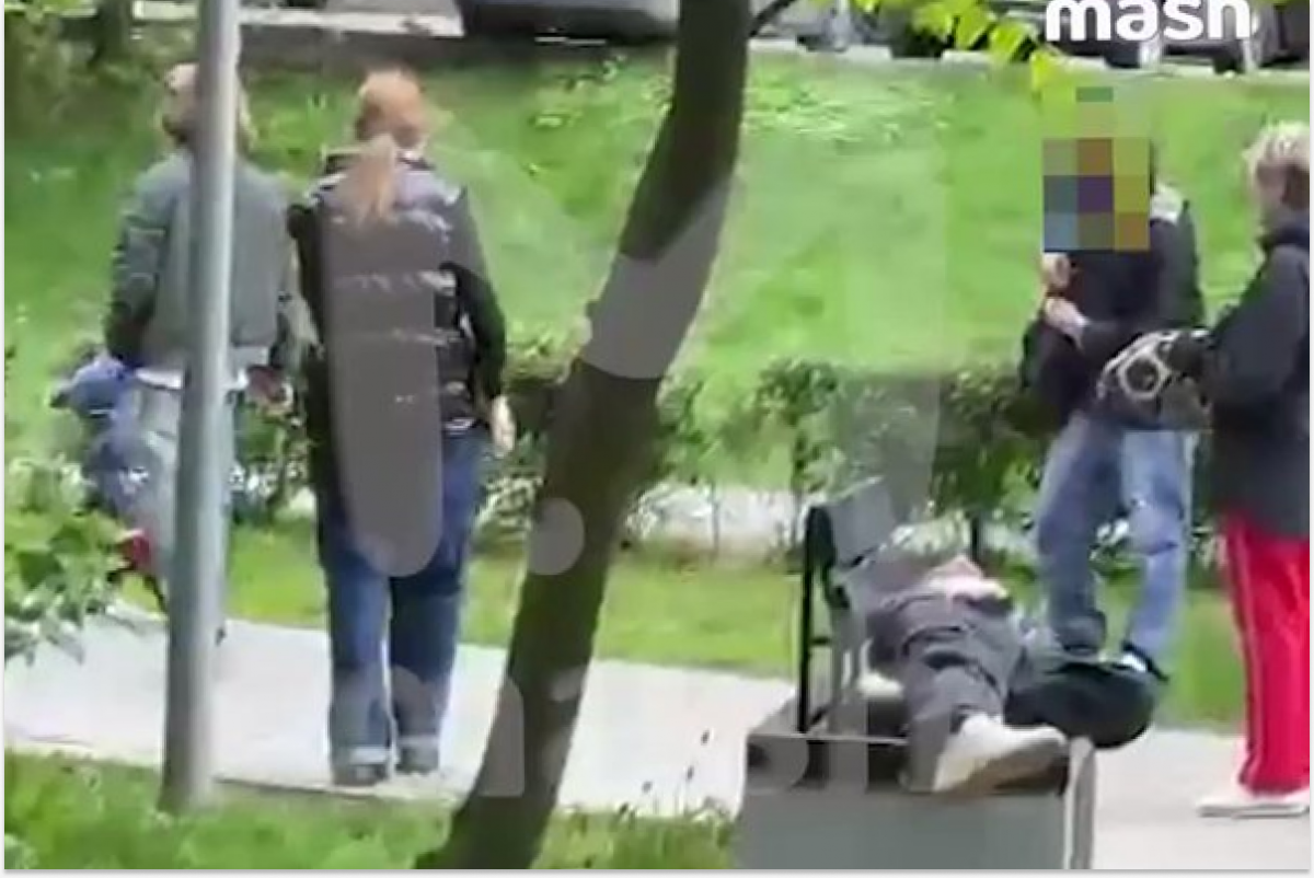 Teenagers attacked and beat up a woman at a playground in Moscow