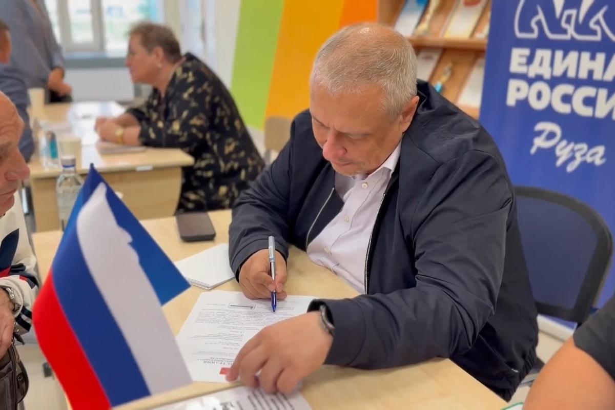 Глава Рузского муниципального округа Александр Горбылёв обсудил с жителями Тучкова благоустройство и ЖКХ
