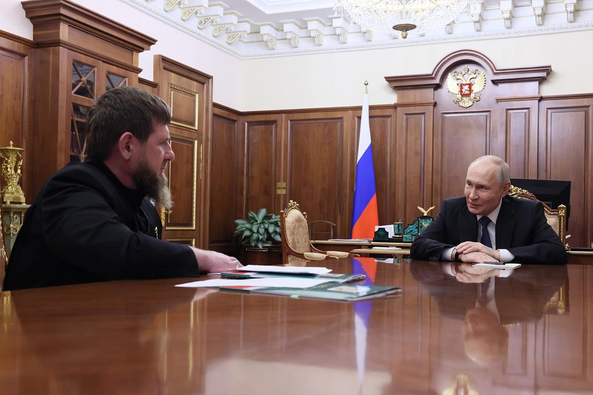 Путин встретился с Кадыровым: рекордный рост ВРП, паводки и «служба пехотинцем»