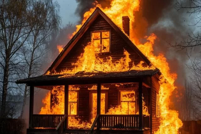 В Нижегородской области при пожаре в жилом доме погибли четыре человека