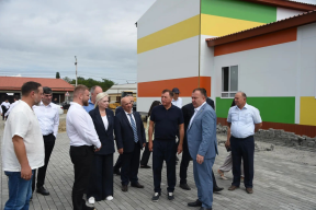 Спикер Народного Собрания Дагестана Заур Аскендеров проверил ход строительства модульных школ в Хасавюртовском районе