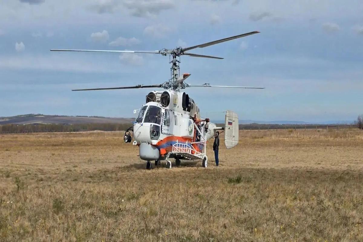 В Башкирии спасатели отработали беспарашютное десантирование с вертолета Ка-32