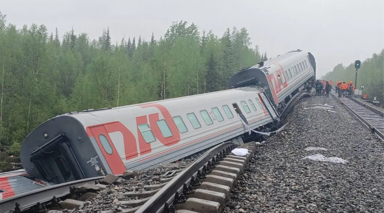 A family from Vorkuta suffered due to a train derailment in Komi