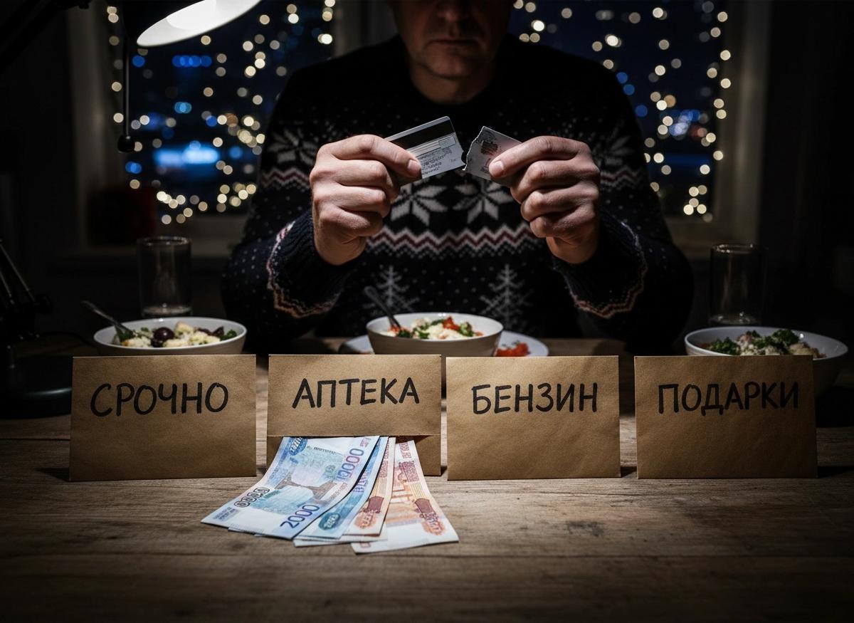 Россиянам посоветовали создать запас наличных перед Новым годом. Какую сумму нужно разложить по конвертам