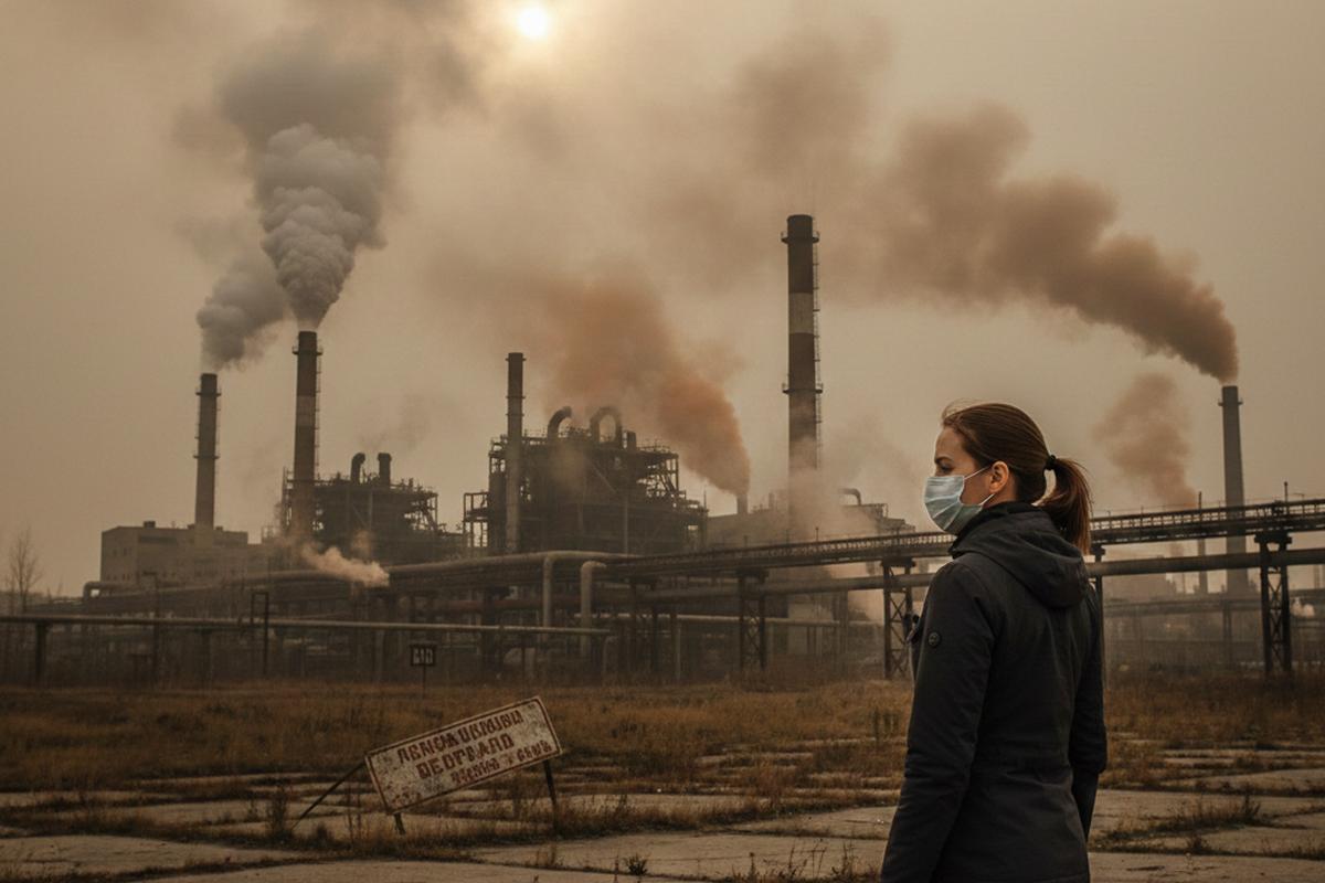 Жители Омска массово пожаловались на удушающий химический запах в воздухе