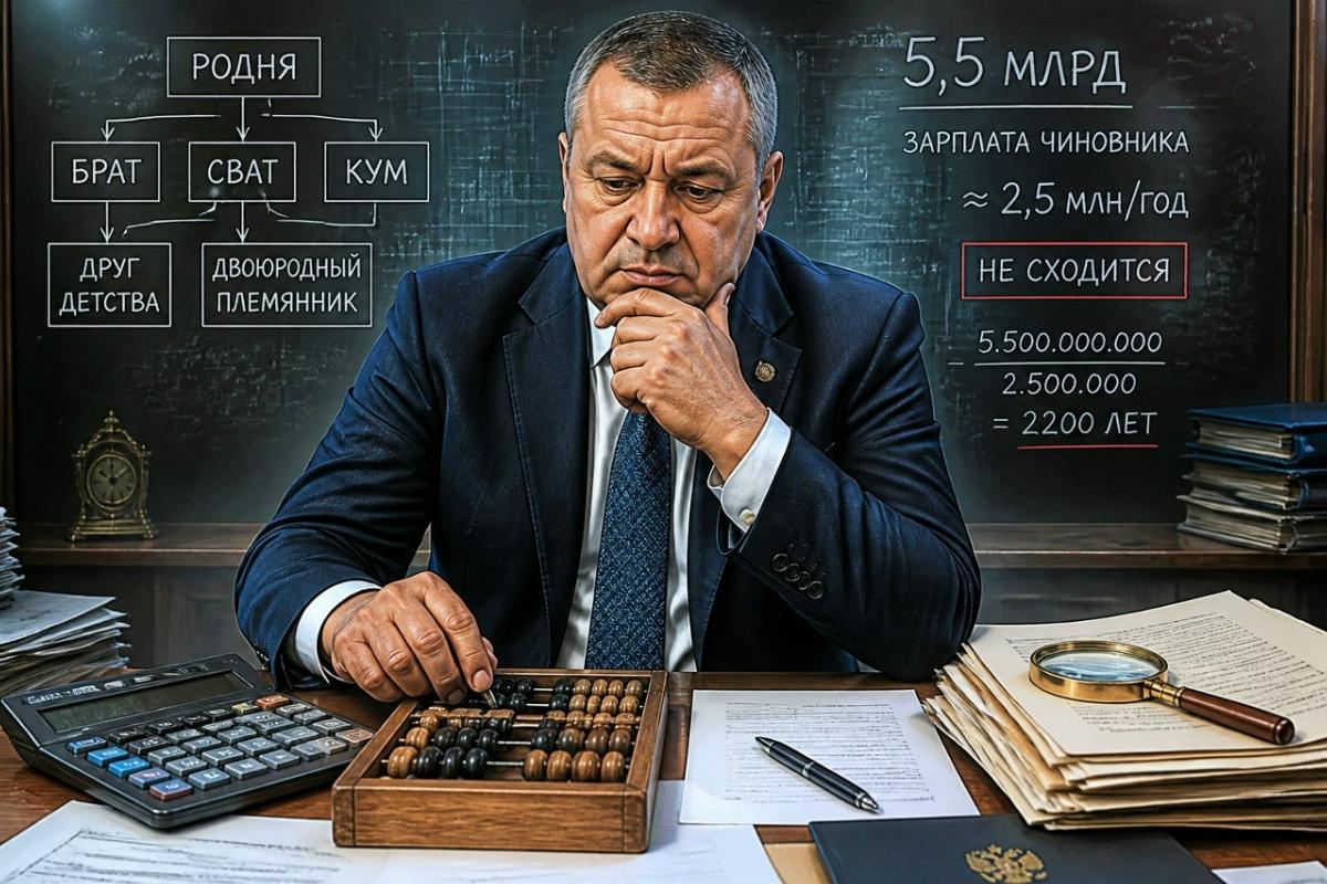 5,5 млрд и зарплата чиновника: арифметика Цаликова не сходится. Схема с роднёй не сработала