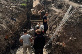 Остатки Наугольной башни, датируемой концом XVI века, нашли при раскопках в Великом Новгороде