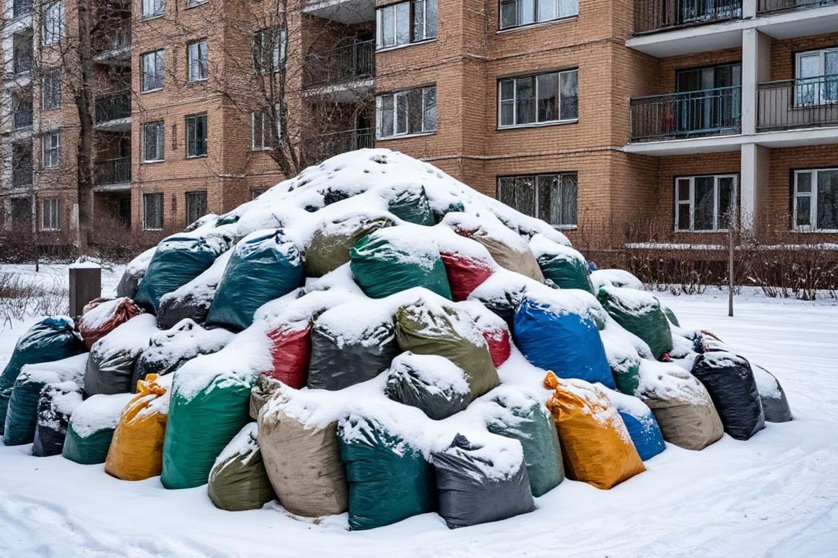 В Казани уже три недели не могут наладить вывоз мусора из дворов