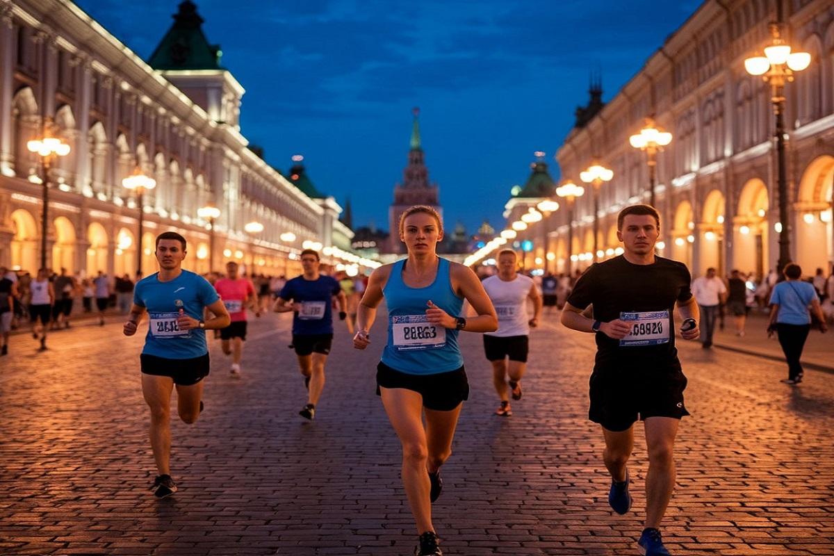 Огни столицы: как прошёл крупнейший ночной марафон в центре Москвы