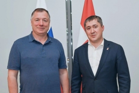 Марат Хуснуллин встретился в Перми с губернатором региона Дмитрием Манохиным