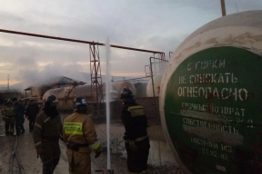 В Махачкале после пожара на газовой станции эвакуировали жителей ближайших домов