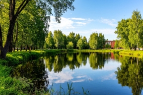 В Рязани продолжается благоустройство Черезовских прудах