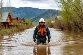Снег тает, вода идет: какие районы Тувы попадают в зону удара аномального циклона?
