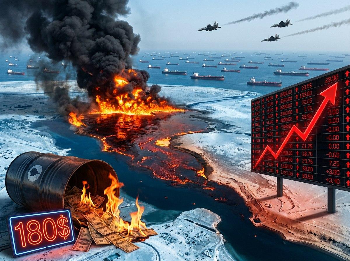 Мировой рынок нефти рухнул из-за одного пролива. Цены летят к 180 долларам. Чем это закончится?