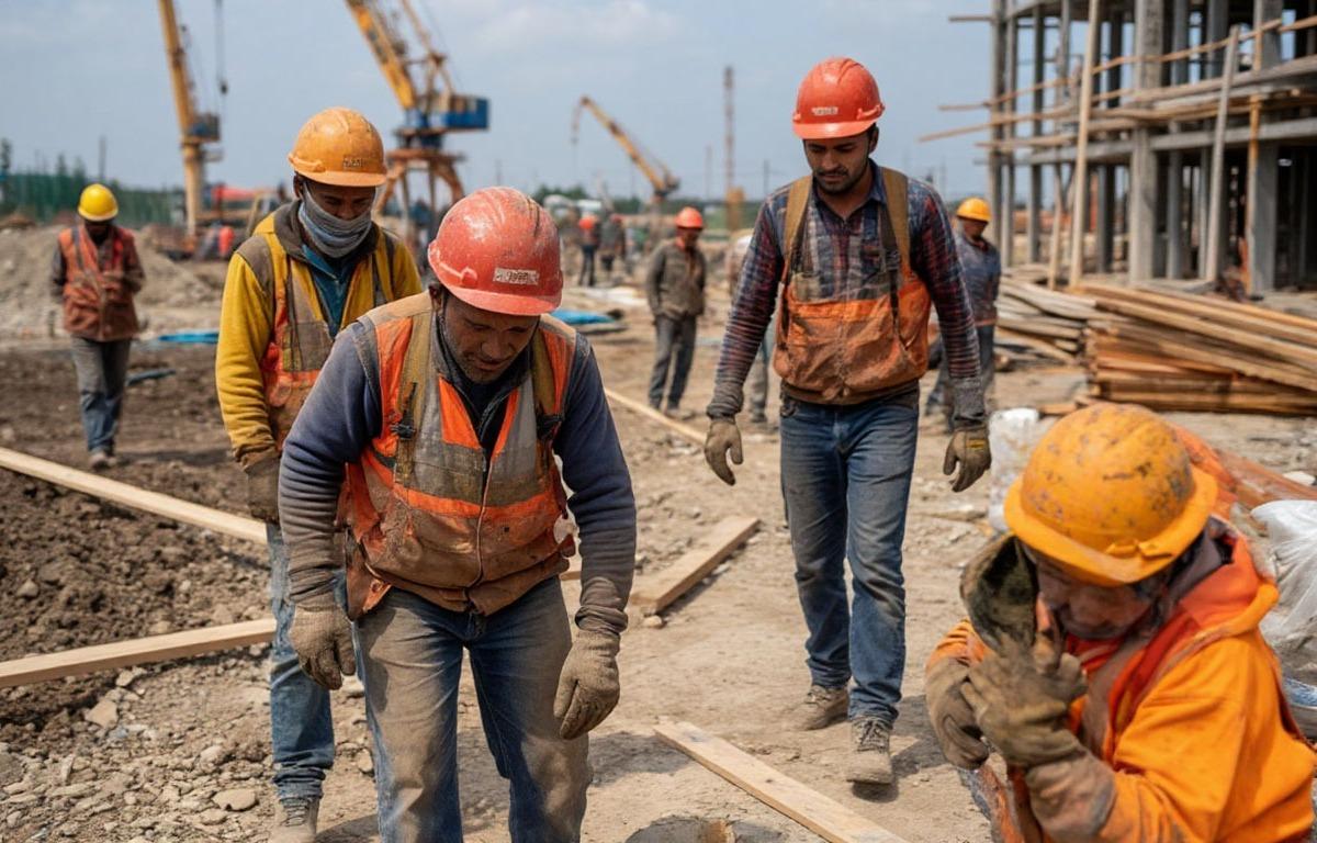 В России в прошлом году в строительстве трудилось около 6,8 млн человек