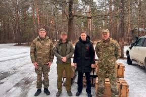 Глава городского округа Котельники Михаил Соболев посетил ЛНР и передал бойцам гуманитарный груз