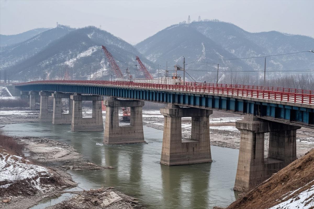 В Китае после обрушения моста погибли два человека
