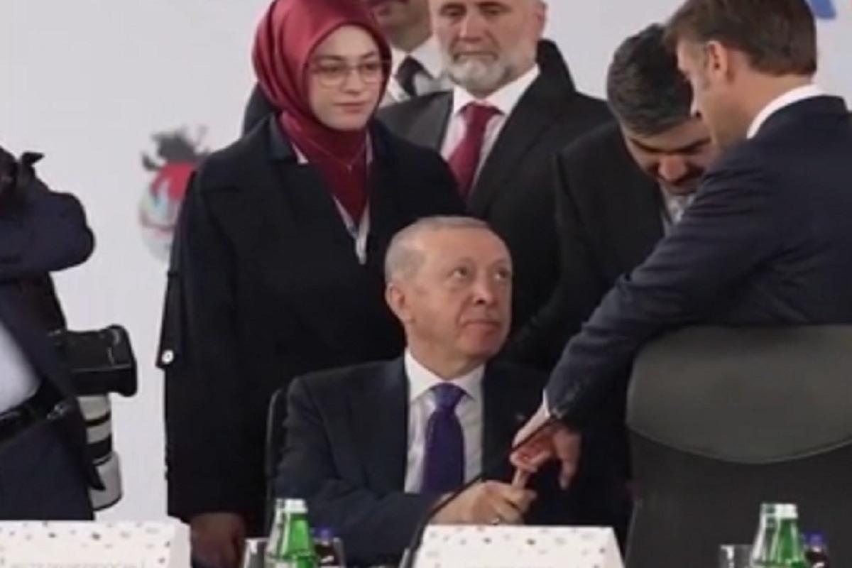 Журналист Хаскологлу указал на странный жест Эрдогана Макрону в Албании