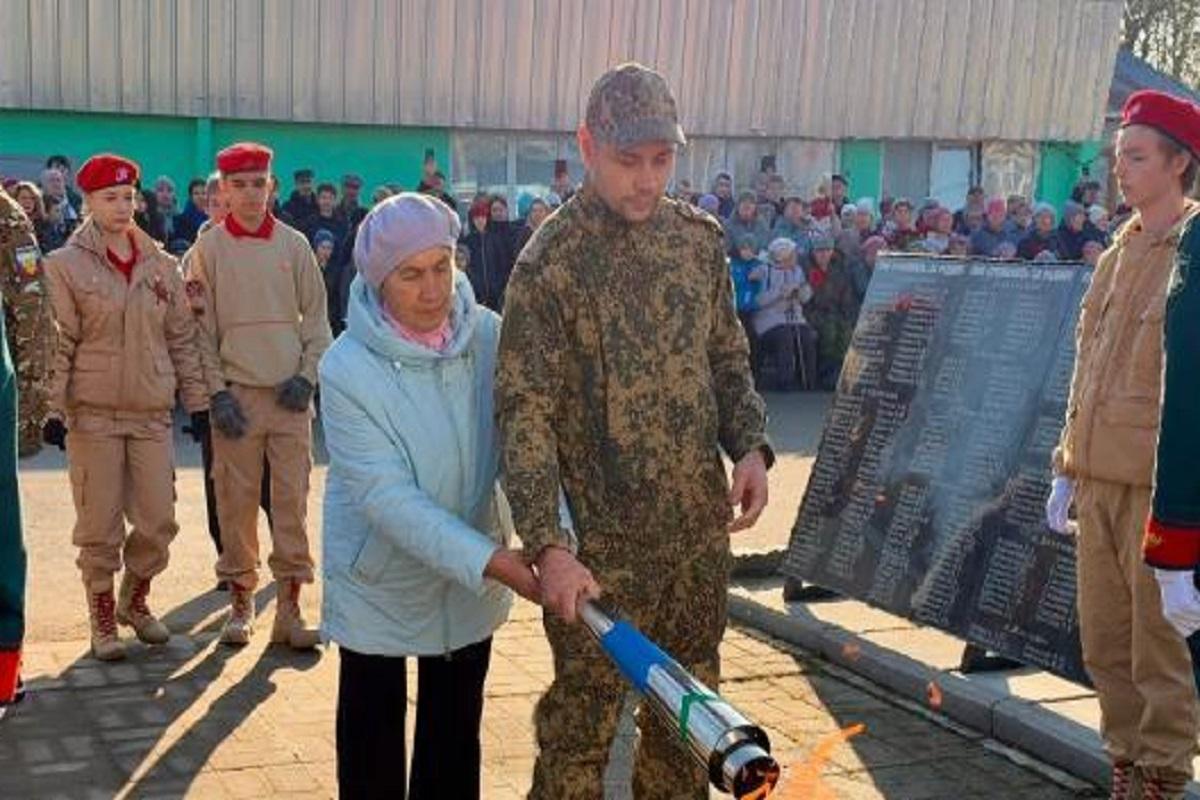 В селе Абаканово подключили к сетевому газу очередной мемориальный комплекс
