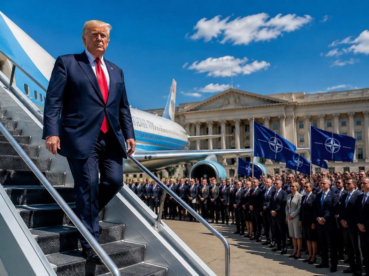 Трамп грозился выйти из НАТО. Теперь он летит подписать клятву верности альянсу. Как так вышло?