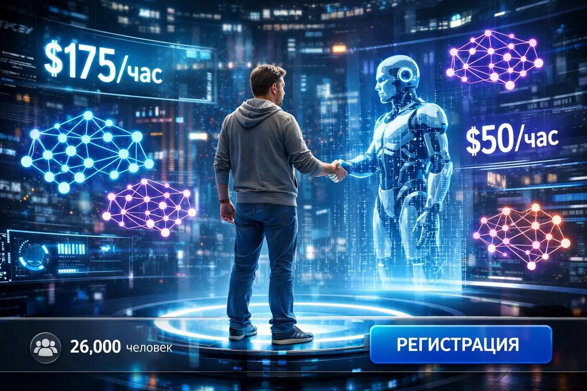 ИИ нанимает людей за $175 в час! От желающих работать на роботов нет отбоя, сайт рухнул от ажиотажа