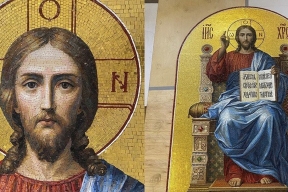 В Макеевке создали икону из мозаики