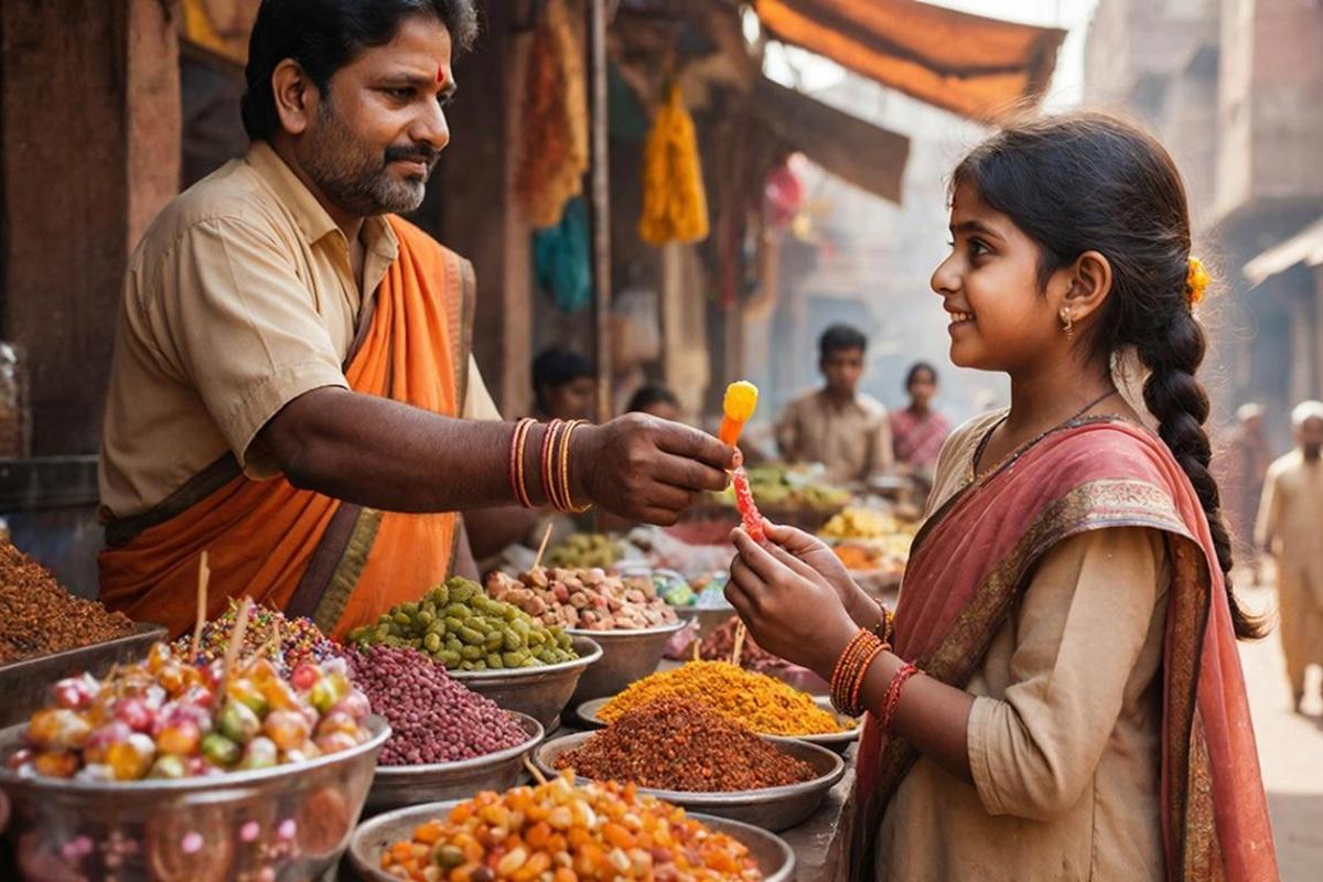 В Индии продавец подсунул девочке конфету со взрывчаткой, она взорвалась внутри нее