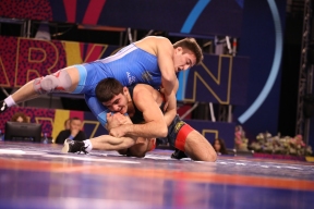 Wrestlers from Russia were allowed to compete at international tournaments only under the UWW flag