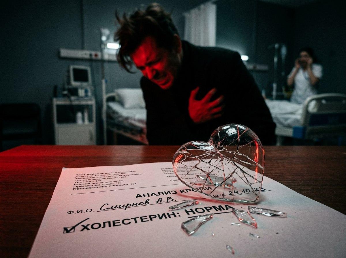 Холестерин в норме — а инфаркт всё равно случился. Что на самом деле убивает сердце?