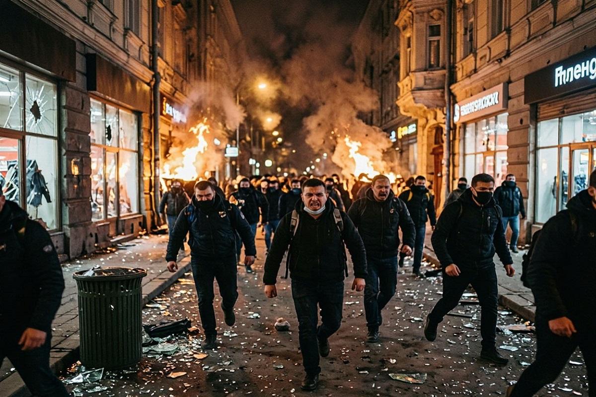 Белград с огоньком отметил поражение коалиции Вучича