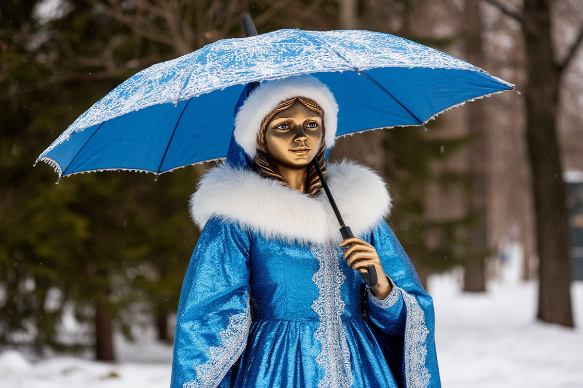 «Железную леди» из Ногинска переодели в шубу 149-го размера