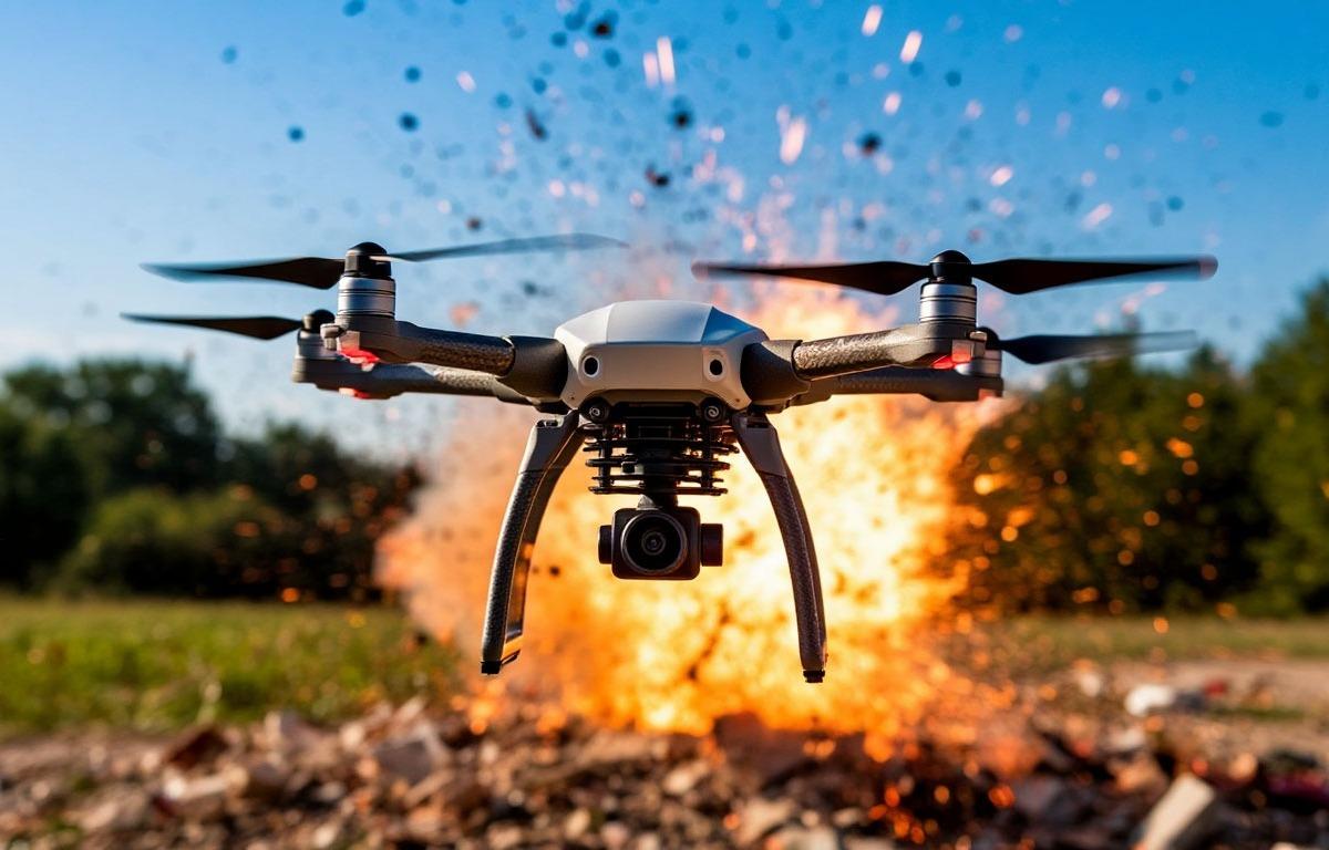 Беспилотник врезался в многоэтажку в Екатеринбурге