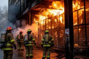 Лестница, балкон и 25 спасенных: как МЧС выводило людей из горящей девятиэтажки