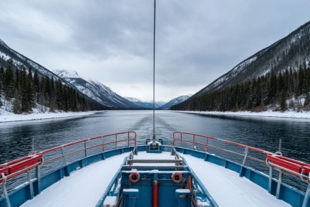 В Сарапуле с 8 декабря перестал курсировать паром до деревни Борок