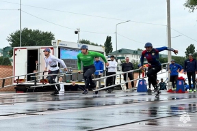 Кубок пожарно-спасательного спорта: в Грозном соревнуются сотрудники МЧС СКФО