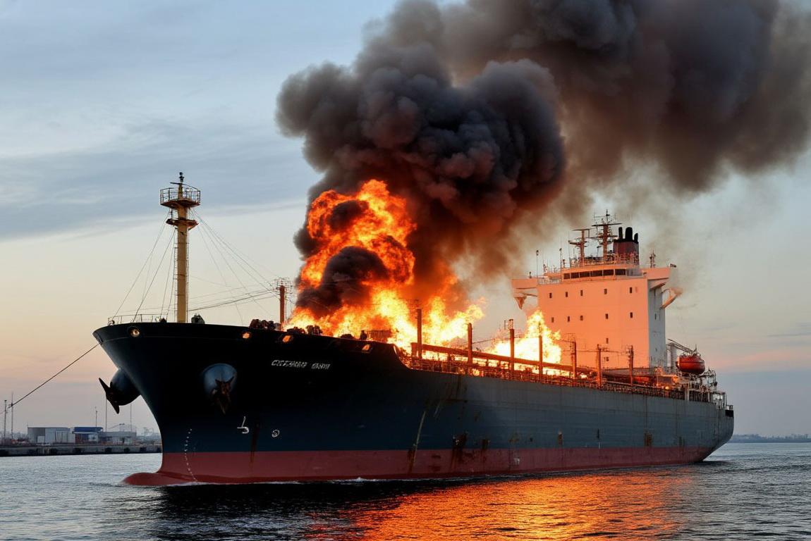 Черное море в огне: у берегов Кубани дроны подбили либерийский танкер, ранены моряки