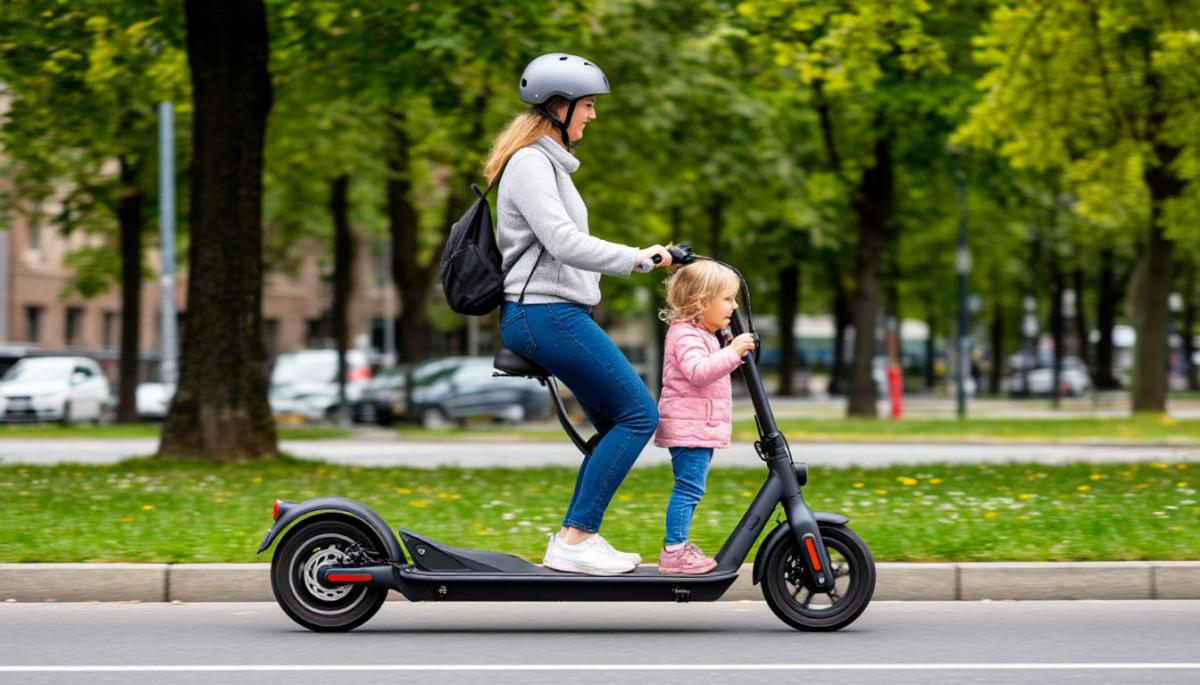 Женщину оштрафовали на сотню тысяч за прогулку с ребенком на электросамокате