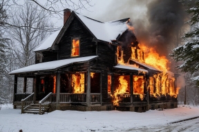 В Удмуртии на праздниках произошло 58 пожаров