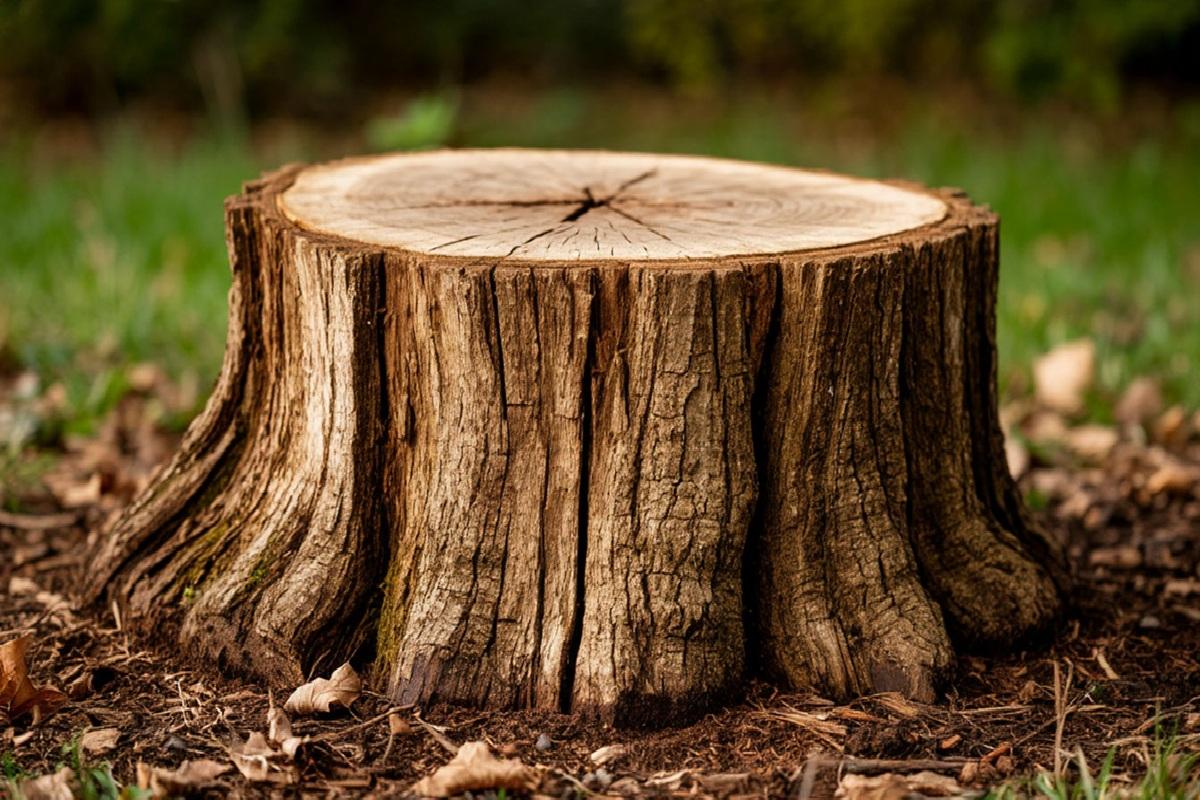 На Украине приставы выставили на продажу пень, конфискованный у должника