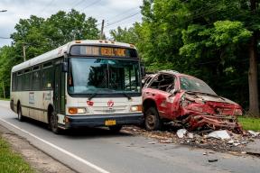 В Ярославской области в ДТП с легковушкой и автобусом пострадали 11 человек