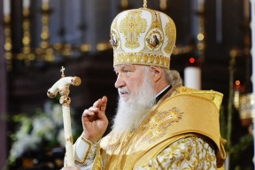 Patriarch Kirill was unable to deliver his sermon after the liturgy