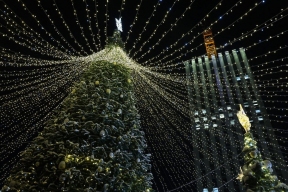 Главную новогоднюю красавицу начали устанавливать в Архангельске