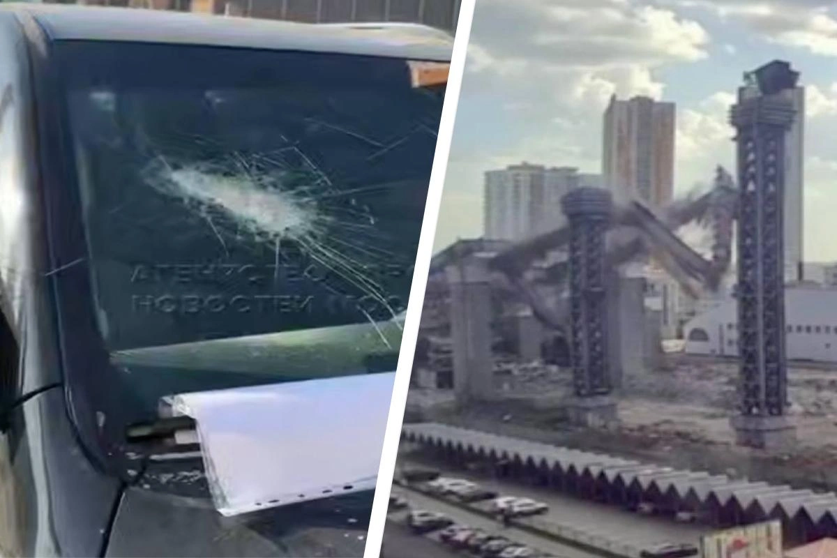 В Красногорске вновь обрушились конструкции бывшего «Снежкома»