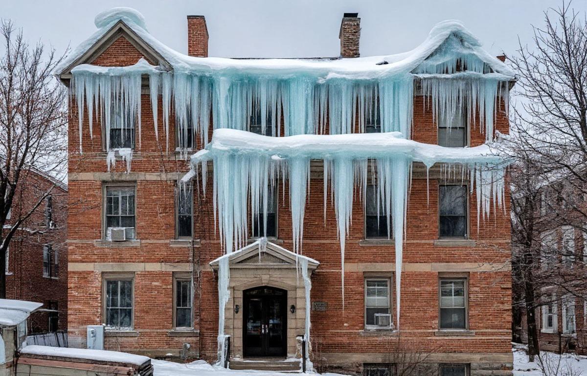 В Нижнем Новгороде наледь обрушилась на двух девушек, одна погибла